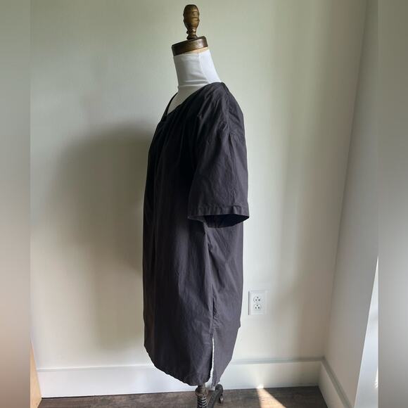 ACNE JEANS CASUAL COTTON CHARCOAL DRESS SHORT SLEEVE SIZE 38 - Picture 11 of 12